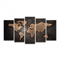 Weltkarte 5 Stück